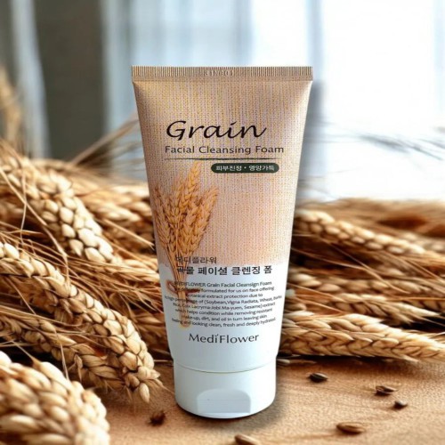 MEDIFLOWER Grain Facial Cleansing Foam 150 ml