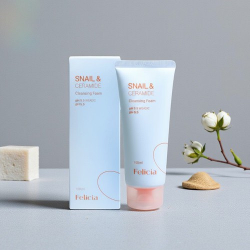 Felicia Snail & Ceramide Cleansing Foam – 100ml