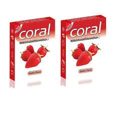 Coral Strawberry Extra Performance Condom for Men | Combo Pack – 2 Packs – 3×2=6pcs | Malaysia