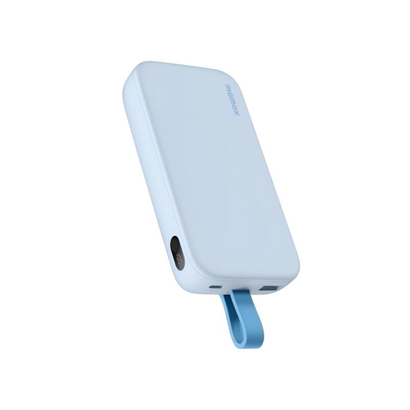 Momax PD5 20,000mAh 22.5W Power Bank with Type-C Cable – Blue