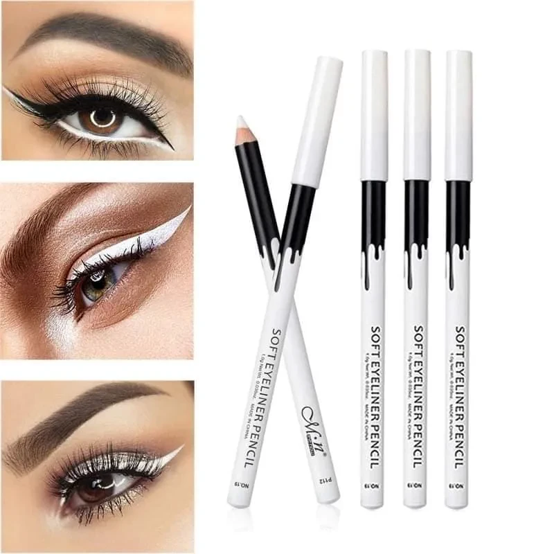 1pcs Beauty Glazed Soft Eyeliner Pencil White