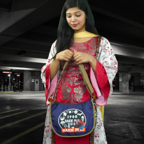 Messenger Shoulder Tide Bag ( blu colore )