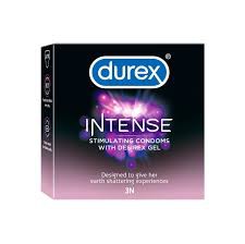 Durex Intense Dotted Condom for Men with Desirex Gel 3pcs Pack | India