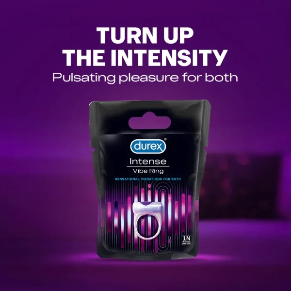 1pcs Durex Intense Vibe Ring for Extra Pleasure for Men & Women | Compatible with Condoms & Lubes