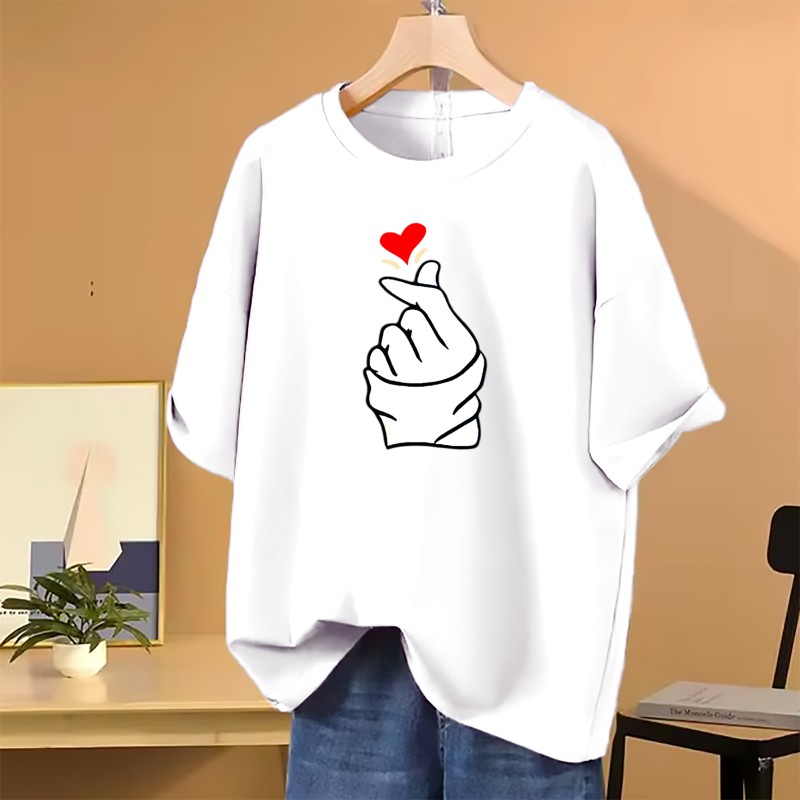 Lovely Drop shoulder T-shirt for Women(9)