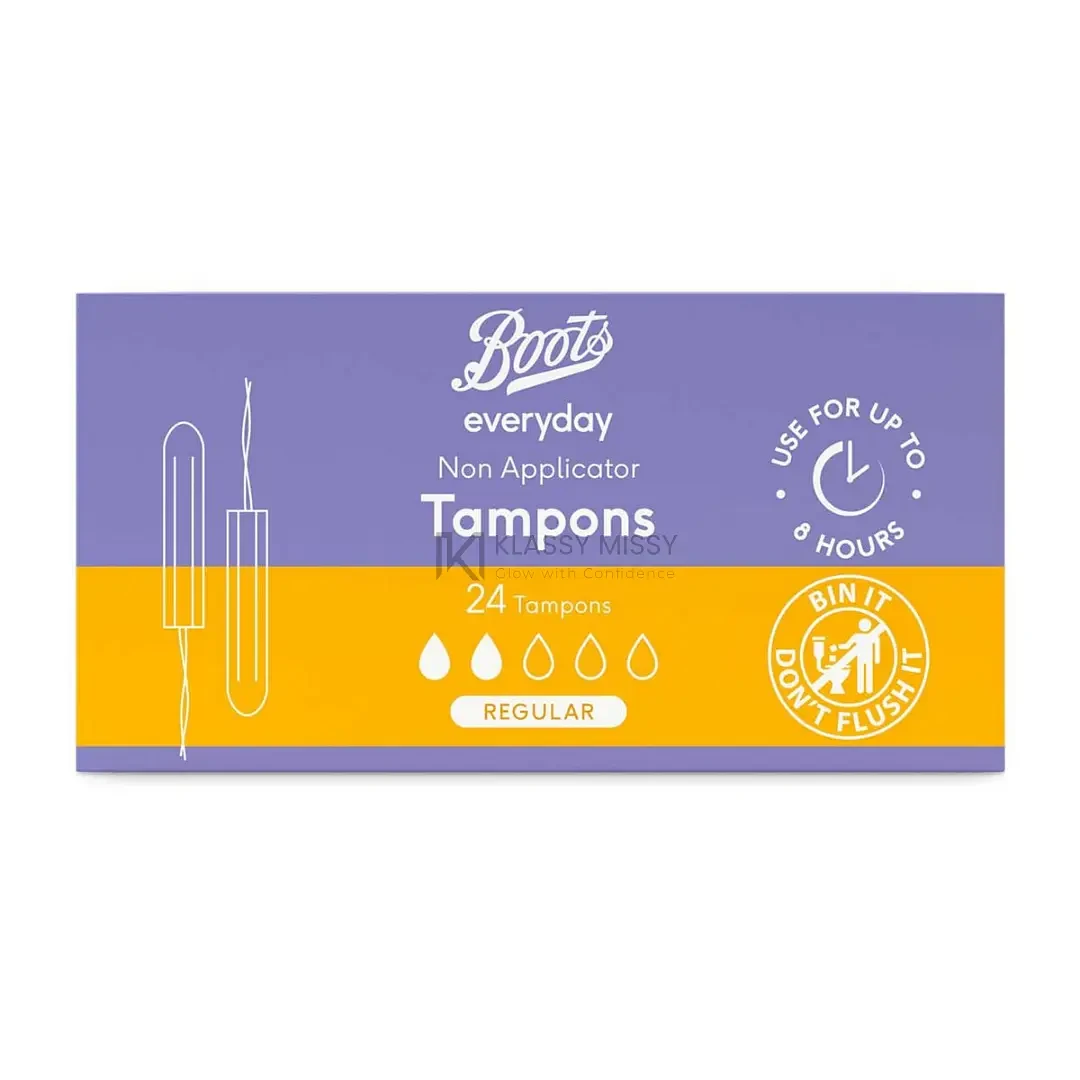 Boots Everyday Non Applicator 24 Tampons Regular