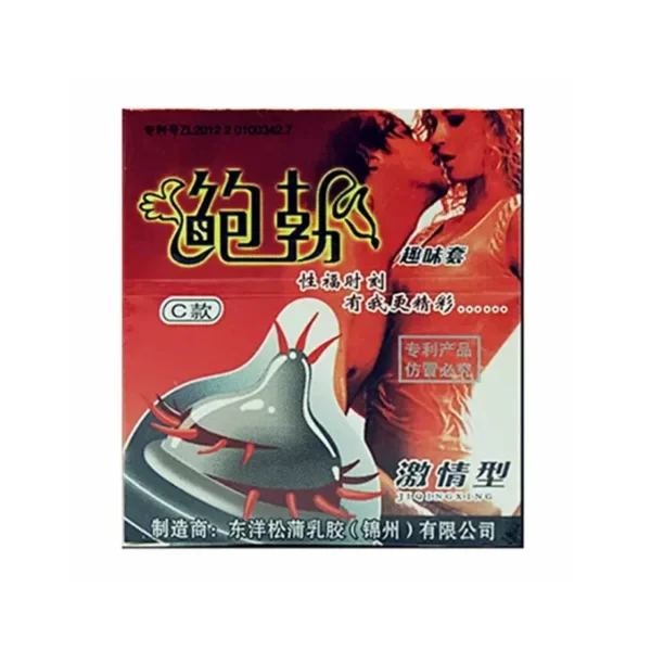 BOB Spike Special Shaped Fun B Type Condom for Men – 1 Condom