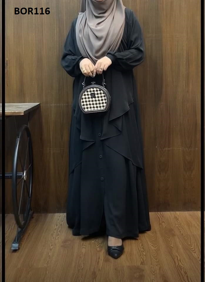 Stylish Butterfly Borkha with Hijab For Female