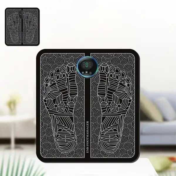 EMS Foot Massager | Electronic Muscle Stimulator Massage Mat USB Rechargeable