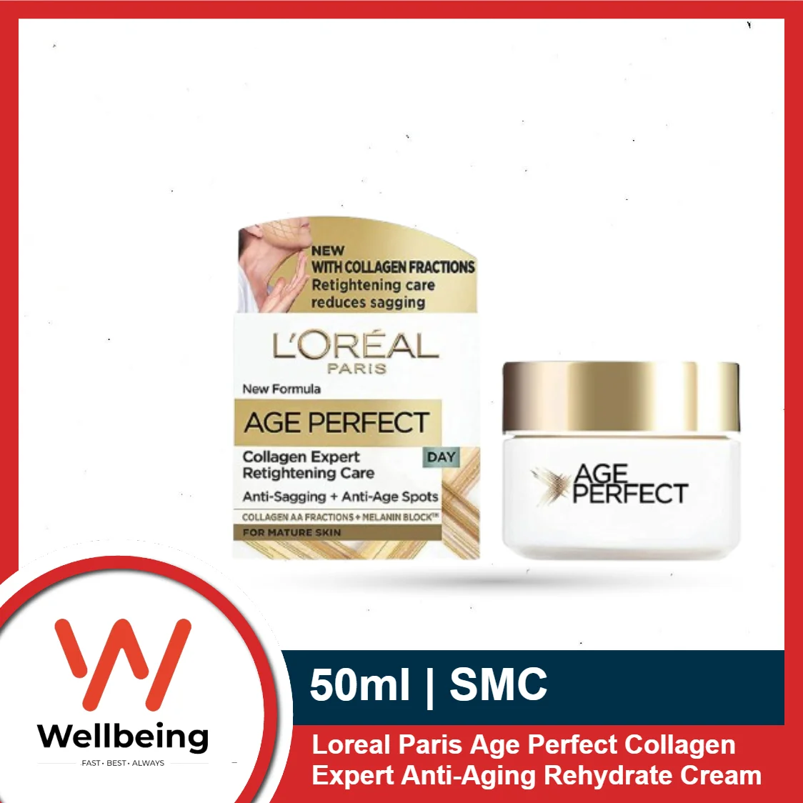 Loreal Paris Age Perfect Collagen Expert Anti-Aging Rehydrate Cream 50ml