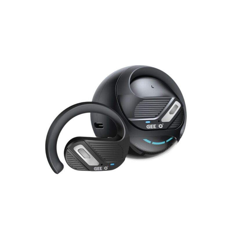 Geeoo T7 Open-Ear Wireless Earbuds – Black