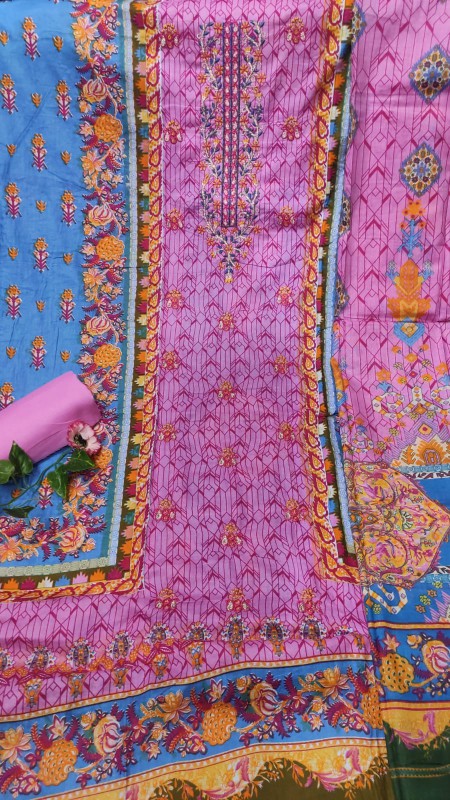 Bin Saeed Lawn 3 Piece Unstitched Price
