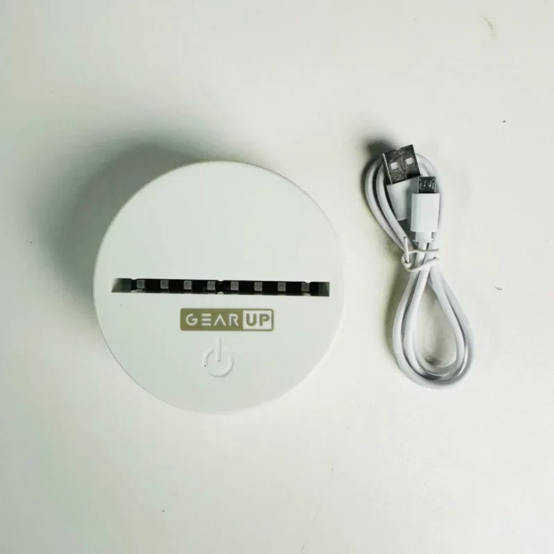 GearUP Acrylic Multicolor Night Lamp Real Madrid FC – White