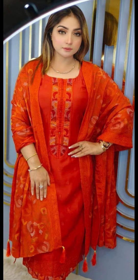 Premium cotton computer printed Boyel fabrics 3 Piece -(32)