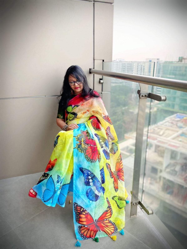 New Best Beautiful Chanduri silk saree