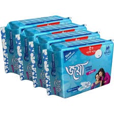 Joya Sanitary Napkin Wings Regular Flow | 5 Pads Pack | Panty/Wings System | Combo of 4 Pack 20 Pads