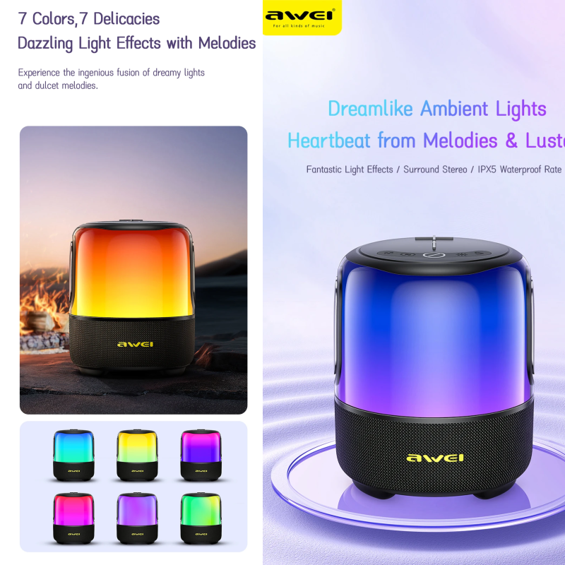 Awei Y680 TWS Powerful Waterproof Portable Wireless Subwoofer