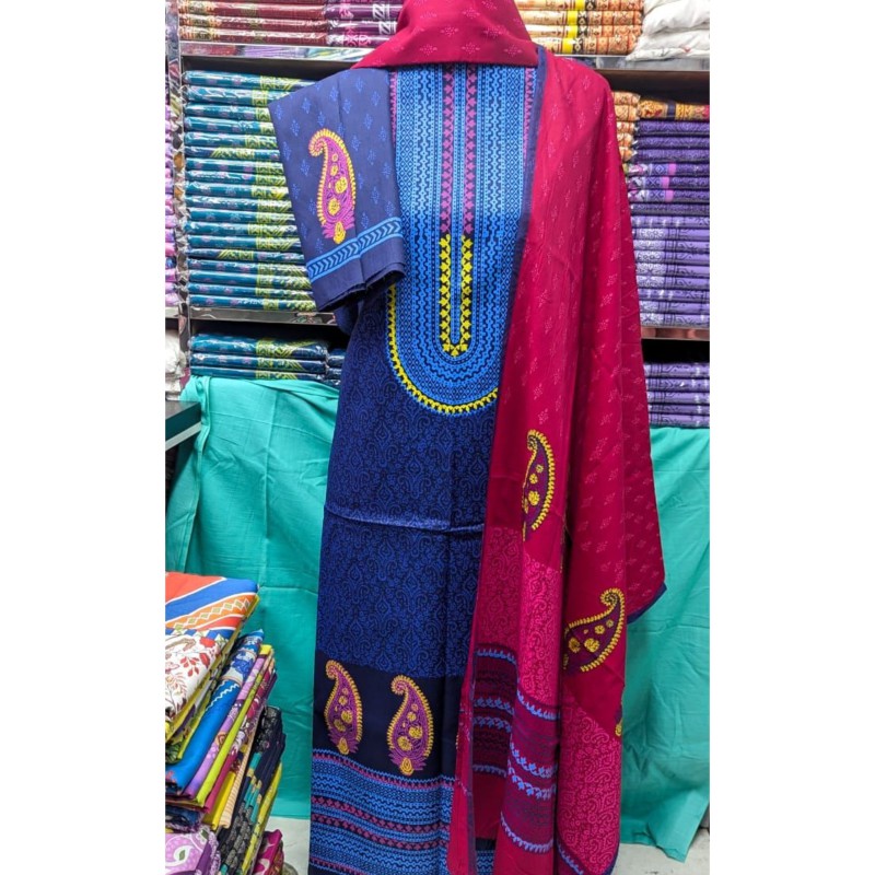 New Exclushive Collection High Qualitiey Cotton Printed Three Piece-(5)