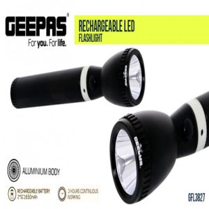 Geepas-3827-Rechargeable-Flashlight-Torch-Light-1800-Meters-3