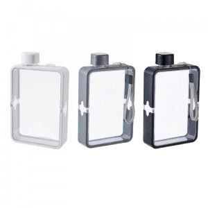 400ml-Outdoor-Portable-Transparent-Square-Leakproof-Flat-Water-Bottle-2