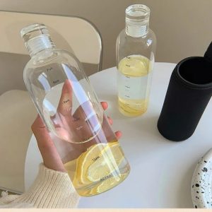 Clear-Water-Bottle-Time-Scale-Cute-Water-Drinkware-Transparent-750ml-3