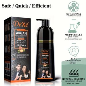 Dexe-Argan-Speedy-Hair-Color-Shampoo-Natural-Black-420ml-1