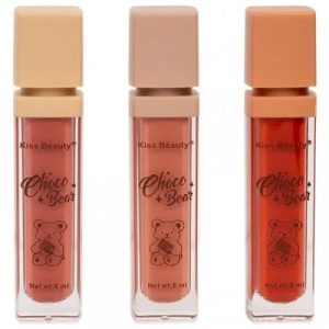 Kiss-Beauty-Choco-Bear-3-in-1-Velvet-Lip-Gloss-3pcs-set-3