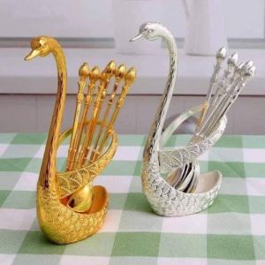 Swan-spoon-stand-holder-set-1