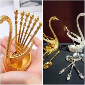 Swan-spoon-stand-holder-set-2