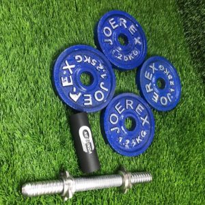 Blue-Dumbbell-Plate-5-kg-with-Stick-1