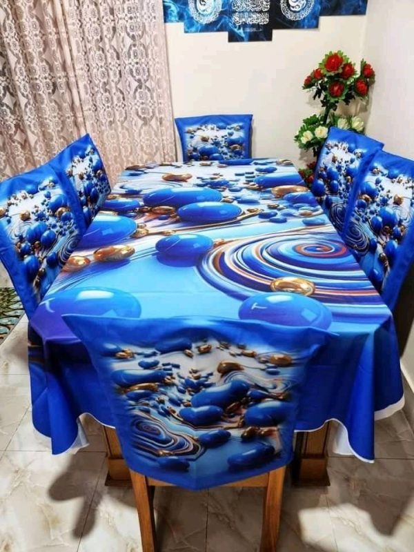 China-Premium-3D-Print-Table-Cloth-Set