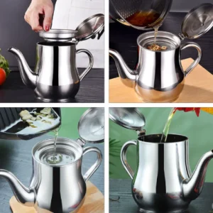 Filter-Cooking-Oil-Pot-Kitchen-Large-Capacity-410ml-Stainless-Steel-Oil-Strainer-Pot-Container-Jug-Storage-Can-2