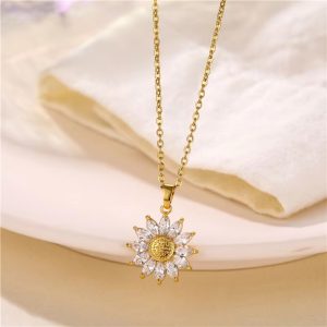 Golden-Vermiculite-To-Sunflower-Pendant-Personalized-Titanium-Steel-Necklace-Women-Fresh-Trend-Fashion-Jewelry-3