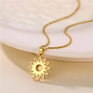 Golden-Vermiculite-To-Sunflower-Pendant-Personalized-Titanium-Steel-Necklace-Women-Fresh-Trend-Fashion-Jewelry-5