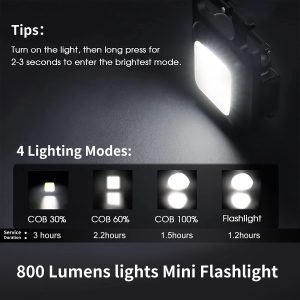 Multi-functional-Outdoor-Keychain-Light-with-800Lm-COB-and-3-Lighting-Modes-for-Camping-Hiking-and-Emergencies-3