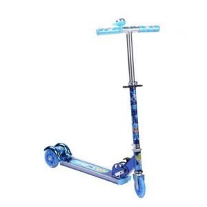 Three-Wheel-Folding-Scooter-Blue-1.