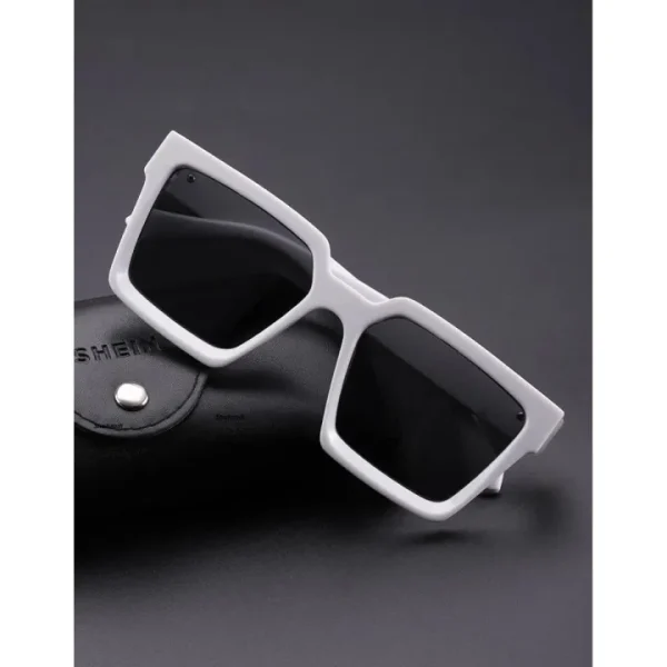 White-frame-Black-lense-Stylish-Sunglasses